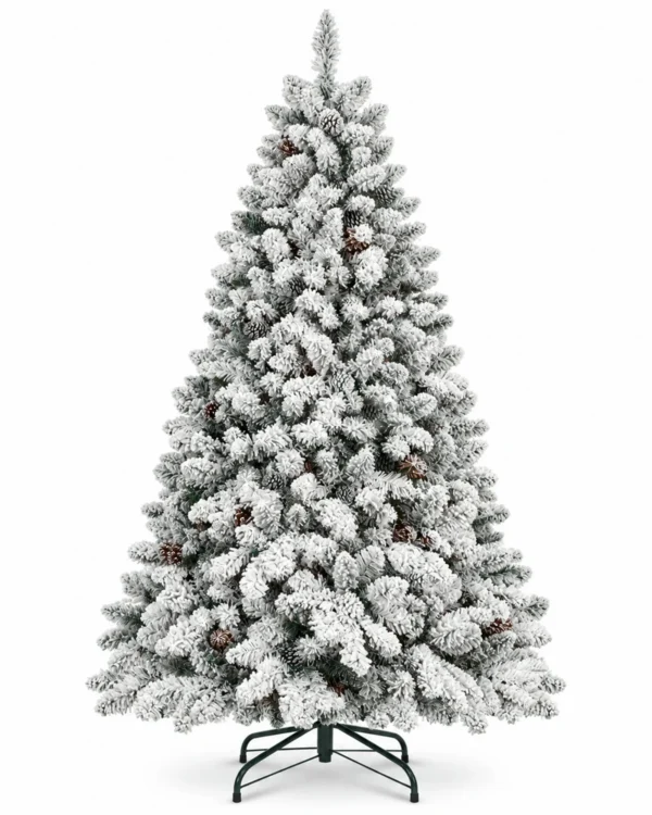 4 ft Flocked Artificial Christmas Tree, 366 Tips