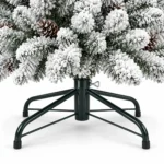 4 ft Flocked Artificial Christmas Tree, 366 Tips
