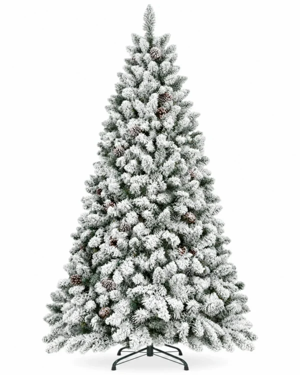 5 ft Flocked Artificial Christmas Tree, 600 Tips