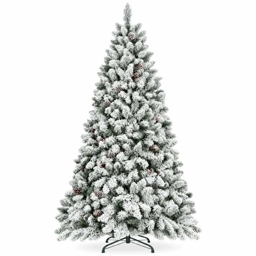 5 ft Flocked Artificial Christmas Tree, 600 Tips