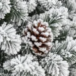 5 ft Flocked Artificial Christmas Tree, 600 Tips