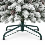 7 ft Flocked Artificial Christmas Tree, 1124 Tips