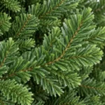 5 ft Unlit Artificial Christmas Tree with Layered Green PE/PVC Foliage, 1,129 Branch Tips, Hinged Sections and Metal Stand