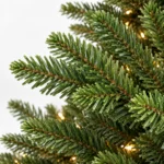 9 ft Prelit Artificial Christmas Tree with 1,100 Lights, Lush Green PE/PVC Foliage, 3,451 Tips, Hinged Branches and Metal Stand