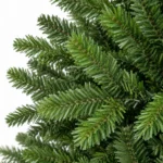 4 ft Unlit Artificial Christmas Tree with Layered Green PE/PVC Foliage, 527 Branch Tips, Hinged Branches and Metal Stand