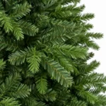 4 ft Unlit Artificial Christmas Tree with Layered Green PE/PVC Foliage, 527 Branch Tips, Hinged Branches and Metal Stand