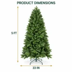 5 ft Artificial Christmas Tree, 756 Tips