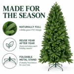 5 ft Artificial Christmas Tree, 756 Tips