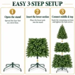 5 ft Artificial Christmas Tree, 756 Tips