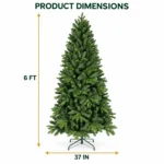 6 ft Artificial Christmas Tree, 1032 Tips