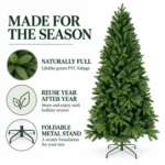 6 ft Artificial Christmas Tree, 1032 Tips