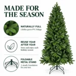 8 ft Artificial Christmas Tree, 1847 Tips
