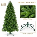 9 ft Artificial Christmas Tree, 2435 Tips