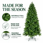 9 ft Artificial Christmas Tree, 2435 Tips
