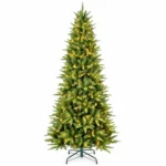 6 ft Artificial Christmas Tree, 850 Tips, 300 Warm White Lights