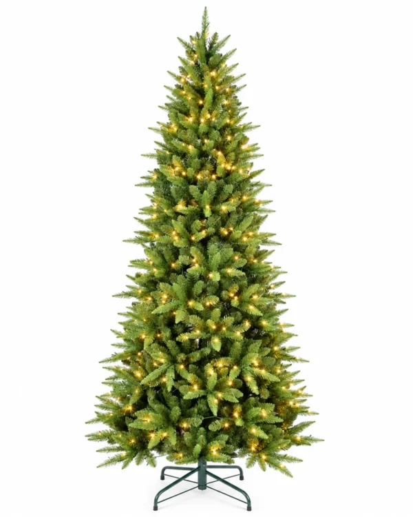 6 ft Artificial Christmas Tree, 850 Tips, 300 Warm White Lights