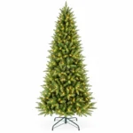 7 ft Artificial Christmas Tree, 1180 Tips, 400 Warm White Lights