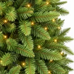 7 ft Artificial Christmas Tree, 1180 Tips, 400 Warm White Lights