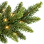 7.5 ft Artificial Christmas Tree, 1396 Tips, 450 Warm White Lights