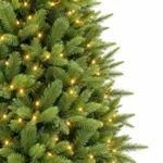 7.5 ft Artificial Christmas Tree, 1396 Tips, 450 Warm White Lights