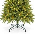 7.5 ft Artificial Christmas Tree, 1396 Tips, 450 Warm White Lights
