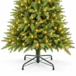 8 ft Artificial Christmas Tree, 1612 Tips, 500 Warm White Lights
