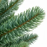 3 ft Unlit Artificial Christmas Tree, Blue Green PE/PVC Foliage, Rustic Wrapped Base, 192 Tips for Tabletop and Entryway Holiday Decor