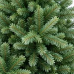 4 ft Unlit Artificial Christmas Tree, Full Blue Green PE/PVC Foliage, 475 Tips, Hinged Branches and Metal Stand for Home or Office