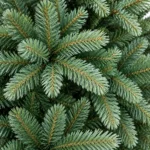 5 ft Unlit Artificial Christmas Tree, Full Blue Green PE/PVC Foliage, 854 Tips, Hinged Branches and Metal Stand for Holiday Decorating