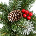 6 ft Pre-Lit Artificial Christmas Tree, 380 Warm White LED Lights, 1,264 PE/PVC Branch Tips, Hinged 3-Section Design with Metal Stand
