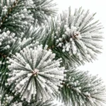 2 ft Flocked Artificial Tabletop Christmas Tree, Unlit Mini Tree with 68 Branch Tips and Burlap Wrapped Base for Rustic Holiday Decor