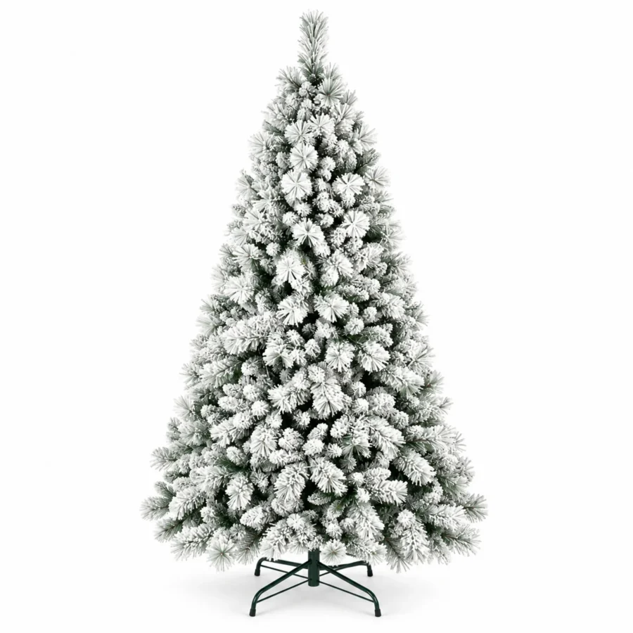 4 ft Flocked Artificial Christmas Tree, 350 Tips