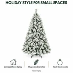 4 ft Flocked Artificial Christmas Tree, 350 Tips