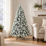 4 ft Flocked Artificial Christmas Tree, 350 Tips