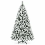 6 ft Flocked Artificial Christmas Tree, 752 Tips