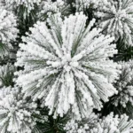 7.5 ft Flocked Artificial Christmas Tree, 1252 Tips