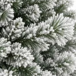 7.5 ft Flocked Artificial Christmas Tree, 1252 Tips