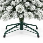 7.5 ft Flocked Artificial Christmas Tree, 1252 Tips
