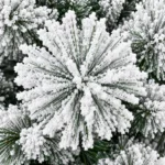 8 ft Flocked Artificial Christmas Tree, 1445 Tips