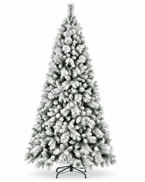 9 ft Flocked Artificial Christmas Tree, 1964 Tips