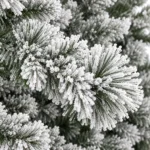 9 ft Flocked Artificial Christmas Tree, 1964 Tips