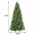 5 ft Artificial Christmas Tree, 1131 Tips
