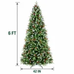 6 ft Artificial Christmas Tree, 1593 Tips