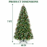 7 ft Artificial Christmas Tree, 2178 Tips