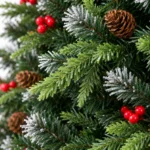 7.5 ft Artificial Christmas Tree, 2514 Tips