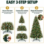9 ft Artificial Christmas Tree, 3750 Tips