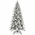4 ft Flocked Artificial Christmas Tree, 455 Tips