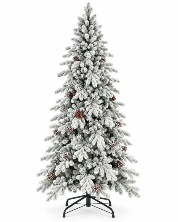 4 ft Flocked Artificial Christmas Tree, 455 Tips