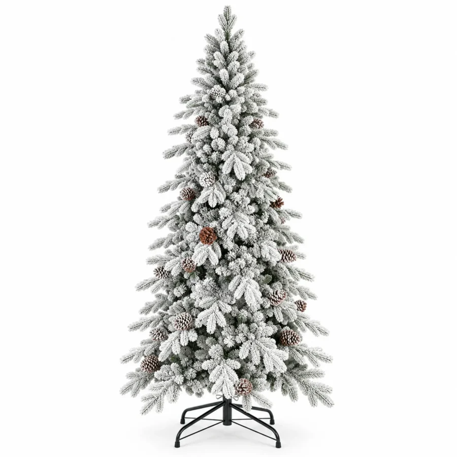 4 ft Flocked Artificial Christmas Tree, 455 Tips