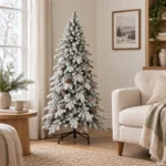 4 ft Flocked Artificial Christmas Tree, 455 Tips